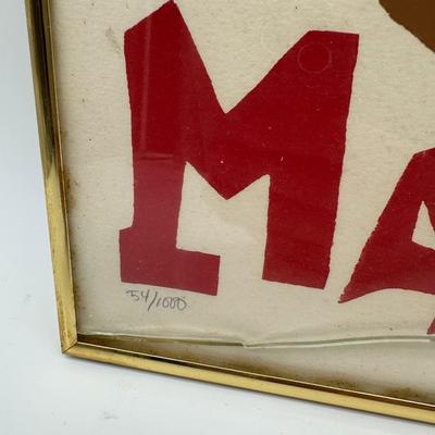 Framed 1984 Mardi Gras Limited Edition Art Print – Signed & Numbered