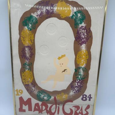 Framed 1984 Mardi Gras Limited Edition Art Print – Signed & Numbered