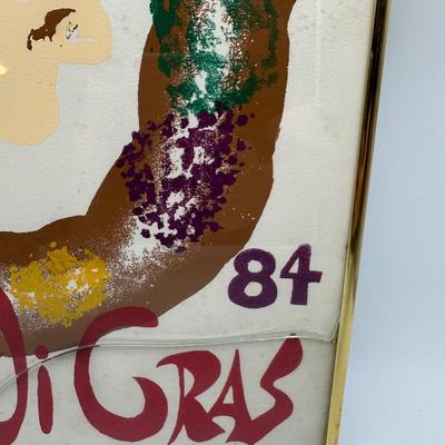 Framed 1984 Mardi Gras Limited Edition Art Print – Signed & Numbered