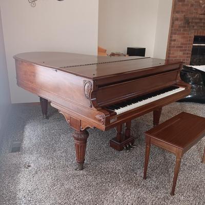 BEAUTIFUL SMITH & NIXON ANTIQUE GRAND PIANO IN EXCELLENT CONDITION (READ DESCRIPTION)