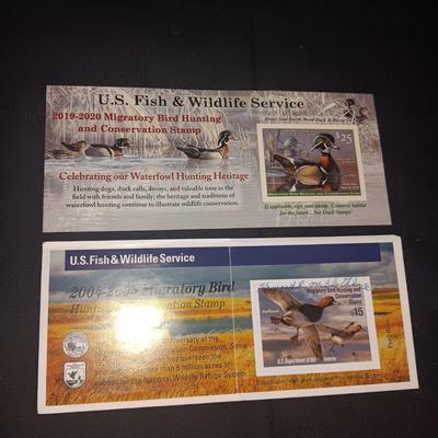 2019-2020 & 2004-2005 US FISH & WILDLIFE MIGRATORY BIRD HUNTING AND CONSERVATION STAMPS