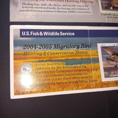 2019-2020 & 2004-2005 US FISH & WILDLIFE MIGRATORY BIRD HUNTING AND CONSERVATION STAMPS