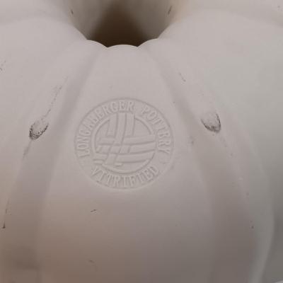 LOT 25: Longaberger Pottery Woven Traditions Bundt Pan, Kirk & Matz Sheffield Carving Knife and Fork, Pampered Chef Easy Accent...