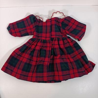 LOT 26: American Girl's Samantha's Winter Story Cloak, Hat and Muff with Therese Doll Dress and Bloomers