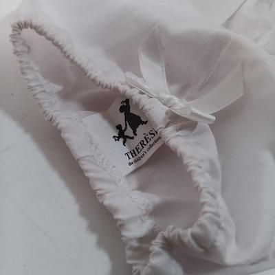 LOT 26: American Girl's Samantha's Winter Story Cloak, Hat and Muff with Therese Doll Dress and Bloomers