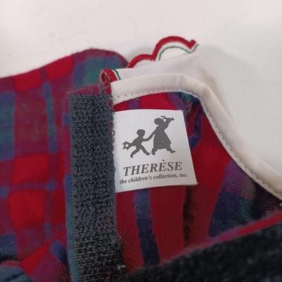 LOT 26: American Girl's Samantha's Winter Story Cloak, Hat and Muff with Therese Doll Dress and Bloomers