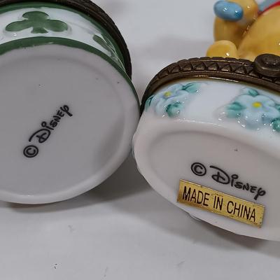 LOT 28: Disney Winnie-the-Pooh Calendar Series (12) Trinket Boxes with Display Stand