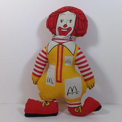 LOT 32: Vintage 1970s Ronald McDonald and Hamburgler Dolls