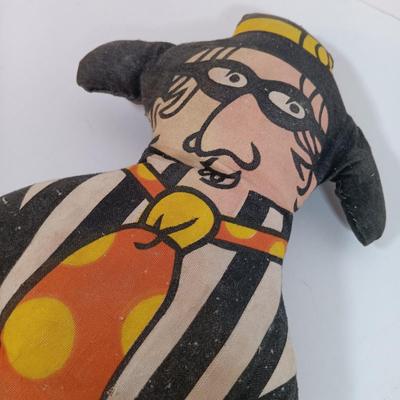 LOT 32: Vintage 1970s Ronald McDonald and Hamburgler Dolls