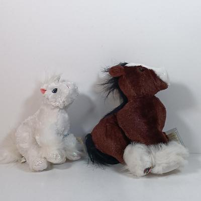 LOT 34: Vintage Cabbage Patch Preemie Doll, Webkinz Plush, Russ Bear & Bialosky Bear