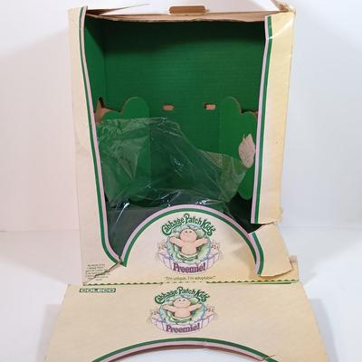 LOT 34: Vintage Cabbage Patch Preemie Doll, Webkinz Plush, Russ Bear & Bialosky Bear