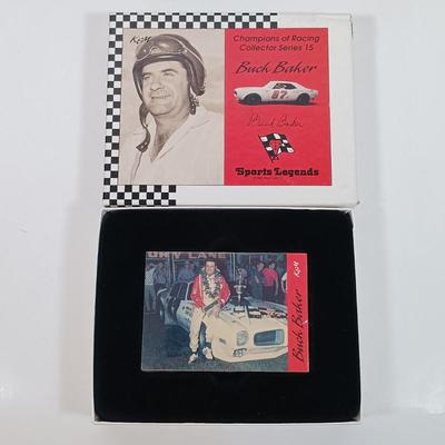 LOT 41: Sports Legends 1992 Buck Baker Champions of Racing Card Set, 1992 Nascar Collector's Set, Bill Elliot 1992 Action Watch...