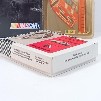 LOT 41: Sports Legends 1992 Buck Baker Champions of Racing Card Set, 1992 Nascar Collector's Set, Bill Elliot 1992 Action Watch...