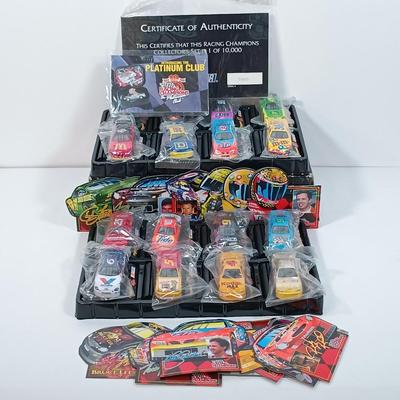 LOT 41: Sports Legends 1992 Buck Baker Champions of Racing Card Set, 1992 Nascar Collector's Set, Bill Elliot 1992 Action Watch...