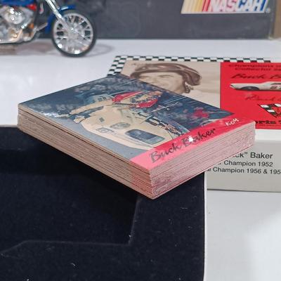 LOT 41: Sports Legends 1992 Buck Baker Champions of Racing Card Set, 1992 Nascar Collector's Set, Bill Elliot 1992 Action Watch...