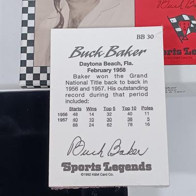 LOT 41: Sports Legends 1992 Buck Baker Champions of Racing Card Set, 1992 Nascar Collector's Set, Bill Elliot 1992 Action Watch...