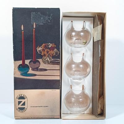 LOT 43: Byers Choice Child with Cookies, Danbury Mint Holy Family Crystal Plate, Zwiesel Germany Clear Candlestick Vases & Santa...