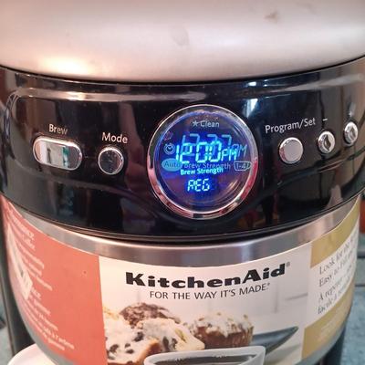 LOT 45: New/Old Stock OXO Batter Dispenser, Krups Egg Express, Cuisinart Smart Stick Hand Blender with KitchenAid Architect Coffee Maker