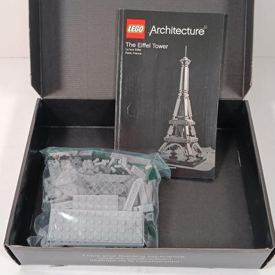 LOT 46: Lego Architecture Eiffel Tower, Criss Angel Mind Freak Platinum Magic Kit, Horse-Opoly & 550 Pc The Alchemist Puzzle