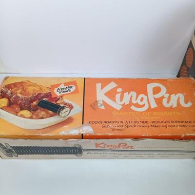 LOT 47: Vintage Kitchen - Barnyard Cookie Cutters, The Incredible Ice Cream Machine, Moulimex Julienne & More