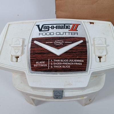 LOT 47: Vintage Kitchen - Barnyard Cookie Cutters, The Incredible Ice Cream Machine, Moulimex Julienne & More