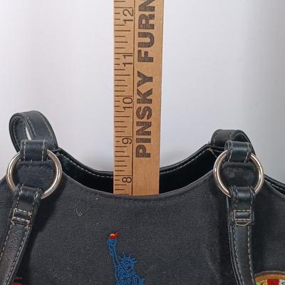 LOT 49: Ed Hardy Love Kills Slowly Shoulder Bag with Las Vegas Embroidered Purse