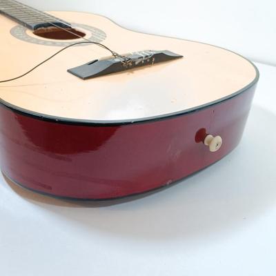 LOT 51: George Washburn Lyon LLAG1 Little Lion Children's Guitar, Camp Mickey Cookout Set, Planes Board Books & More