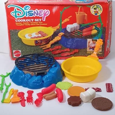 LOT 51: George Washburn Lyon LLAG1 Little Lion Children's Guitar, Camp Mickey Cookout Set, Planes Board Books & More