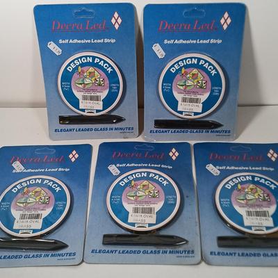 LOT 53: Glastar G12 Diamond Glass Grinder with DecraLed 4.5mm Oval Brass Lead Strips