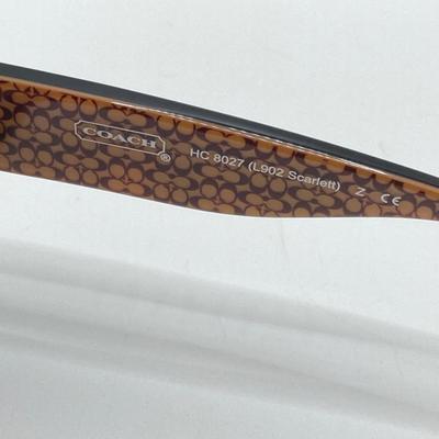 LOT 55: Coach Sunglasses (HC 8027 (L902 Scarlett) 5006/13 (Tortoise) with Case