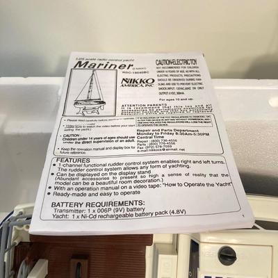 LOT 56: Nikko Radio Control Mariner 19040BC in Original Box