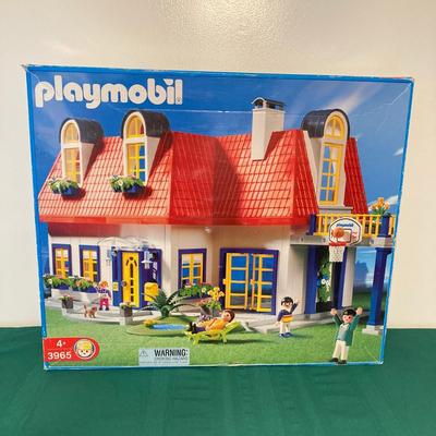 LOT 57: Vintage Suburban House Playmobil 3965 (Modern Red Roof Home) in Original Box