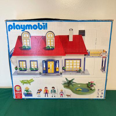 LOT 57: Vintage Suburban House Playmobil 3965 (Modern Red Roof Home) in Original Box