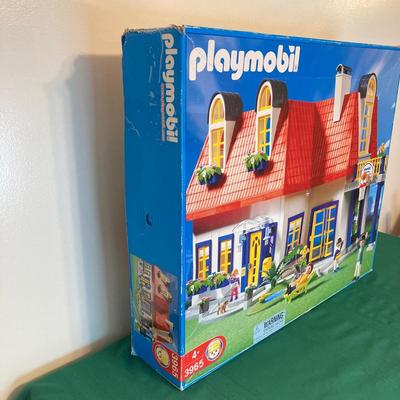 LOT 57: Vintage Suburban House Playmobil 3965 (Modern Red Roof Home) in Original Box