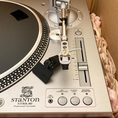 LOT 60: Stanton STR8-80X Direct Drive Turntable in Original Box