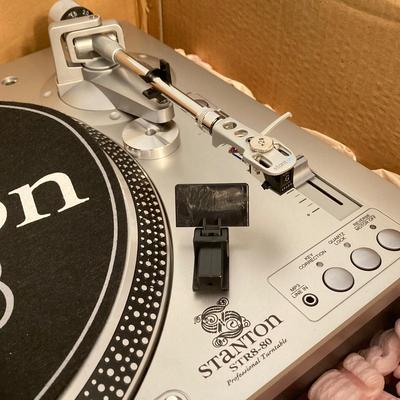 LOT 60: Stanton STR8-80X Direct Drive Turntable in Original Box