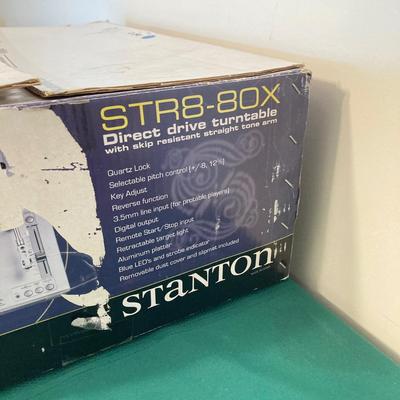 LOT 60: Stanton STR8-80X Direct Drive Turntable in Original Box