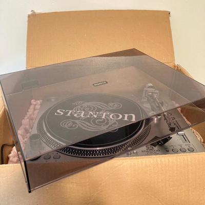 LOT 60: Stanton STR8-80X Direct Drive Turntable in Original Box