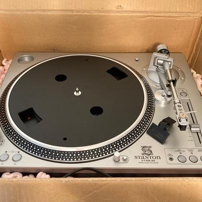 LOT 60: Stanton STR8-80X Direct Drive Turntable in Original Box