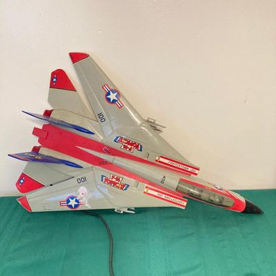 LOT 61: New Bright Tomcat Toy Fighter Jet / Airplane with Corded Remote