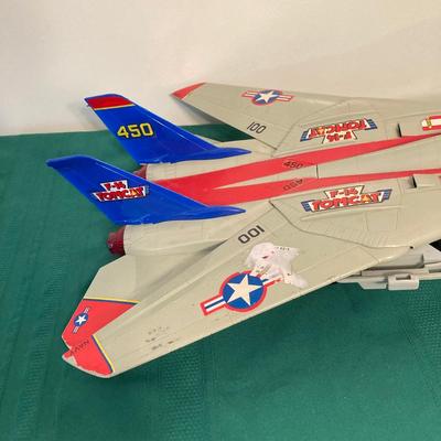 LOT 61: New Bright Tomcat Toy Fighter Jet / Airplane with Corded Remote