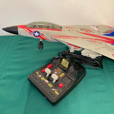 LOT 61: New Bright Tomcat Toy Fighter Jet / Airplane with Corded Remote