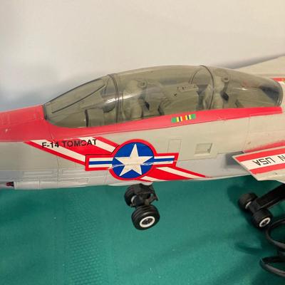 LOT 61: New Bright Tomcat Toy Fighter Jet / Airplane with Corded Remote