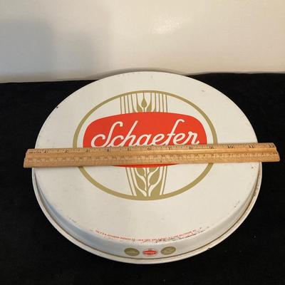 LOT 62: Vintage Amstel Light Digital Wall Clock with Beer Trays (Budweiser, Schaefer and Kaier's) and Budweiser Playing Cards