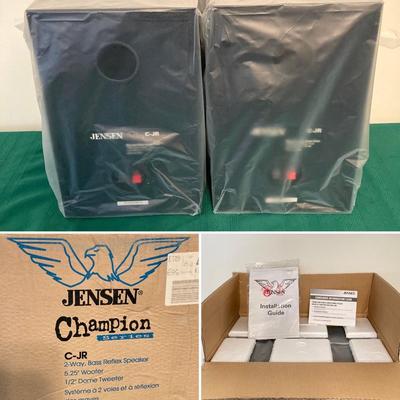 LOT 63: Jensen Champion Series C-JR Speakers in Original Box (NOS)