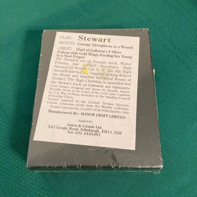 LOT 66: L. H. Kemper Code of Arms / Family Crest Artwork, Scottish Wool Golf Hats, Therese Children's Vest / Hat, WJ Family Castle...