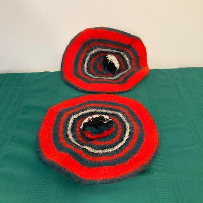 LOT 66: L. H. Kemper Code of Arms / Family Crest Artwork, Scottish Wool Golf Hats, Therese Children's Vest / Hat, WJ Family Castle...