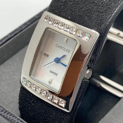 LOT 69: Watches with Original Boxes (Carolee Swiss Cuff Bracelet and Benrus Quartz), Pierre Cardin Pen / Pencil Set and Alex and Ani...