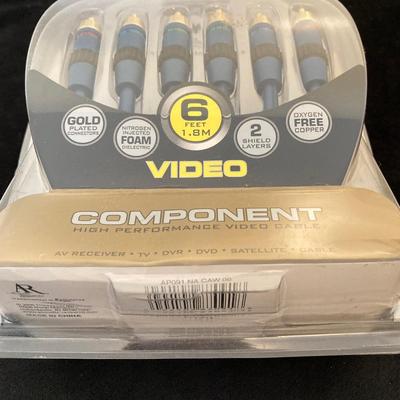 LOT 70: Vintage PhoneMate Telephone / Answering Machine 7050, Component Video Cables, Sennheiser Audioport and Corning Cable Systems...