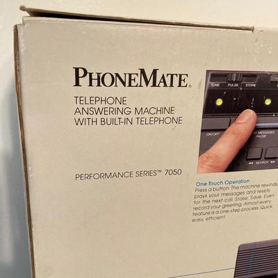 LOT 70: Vintage PhoneMate Telephone / Answering Machine 7050, Component Video Cables, Sennheiser Audioport and Corning Cable Systems...